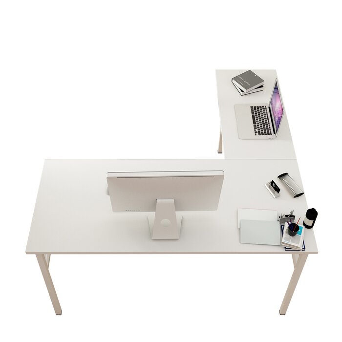 Inbox Zero Reversible LShape Desk & Reviews Wayfair